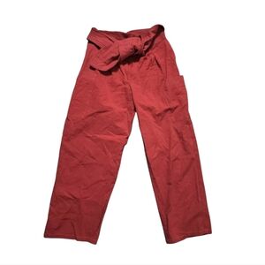 Free People One Cargo Pants Women's Wide Leg - Orange/Coral, Size 4